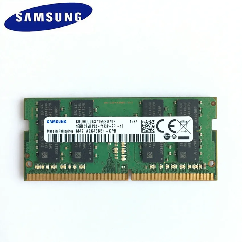 Ноутбук samsung DDR4 16 Гб 2RX8 PC4 2133P DIMM память для ноутбука 16 Гб DDR4 2133 МГц память для ноутбука оперативная память для ноутбука