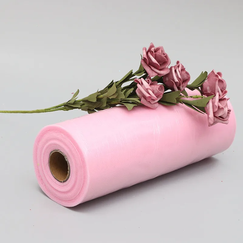 1" 100y Тюль" рюмочка "ткань Diy ремесло детский душ юбка-пачка скатерть лента из органзы Свадебная вечеринка праздничные украшения принадлежности