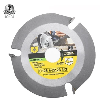 

115/125mm 3 Teeth Circular Blade Saw Multitool Disc Carbide Tipped Wood Cutting Machine Electric Grinder Power Tool Accessories