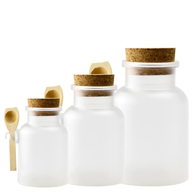 Пустые пластиковые пробковые бутылки для соли 100 г 200 300 г|bath salt spoons|bath containerabs bottle |