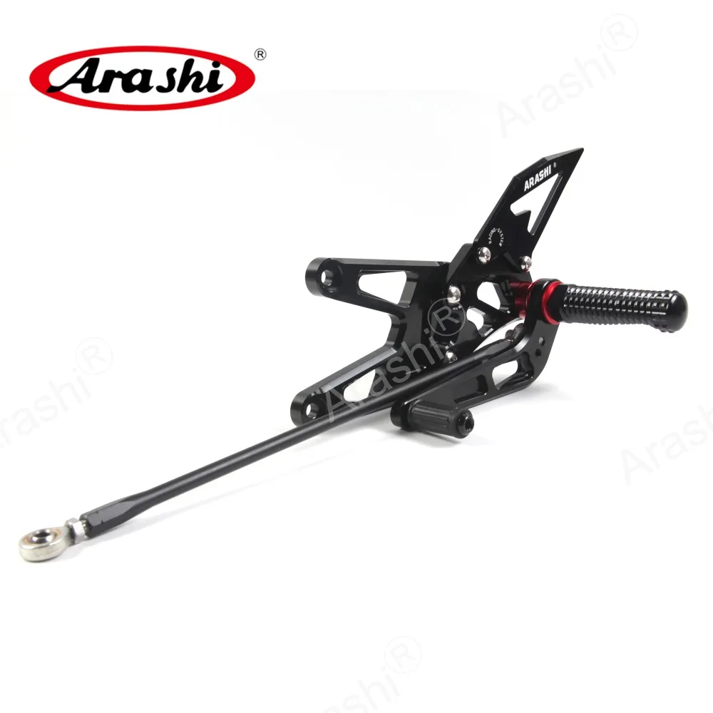 Arashi YZF-R6 с ЧПУ Регулируемая подножка для YAMAHA YZF R6 2003 2004 2005 подножки Rider задние наборы Rearset Подножка для ног алюминий
