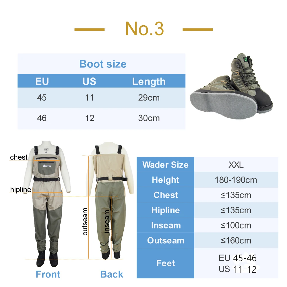 US11 boots XXL wader NEYGU/комплект из дышащих ботинок на толстой подошве и войлочной подошве с нескользящей подошвой; подходят для катания на лыжах, дождливой погоды, болотных приключений, снега - Цвет: US11 boots XXL wader
