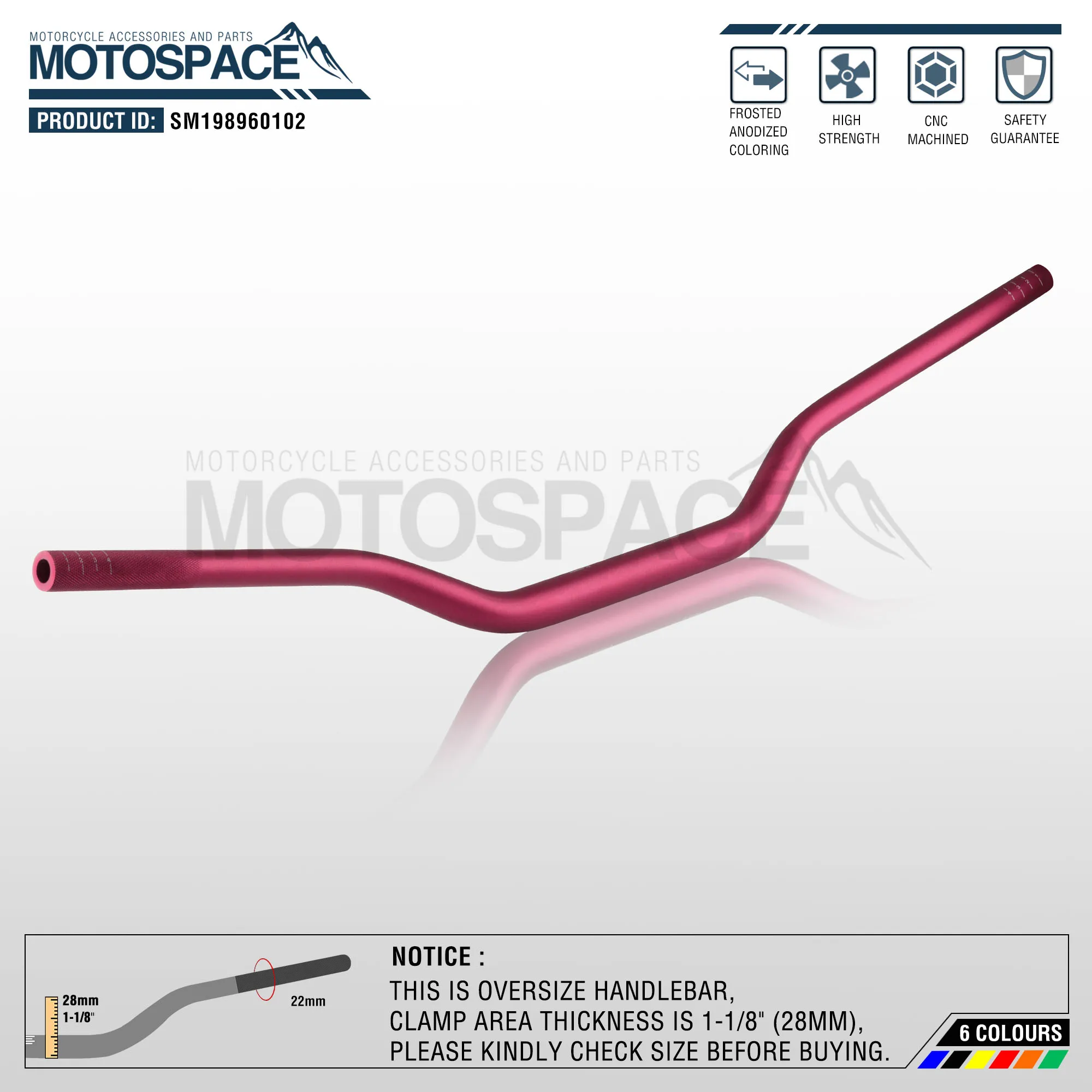 Серый алюминиевый 28 мм 1-1/" Руль для moto rcycle moto MX CR CRF CRM XR YZ YZF WR WRF DR DRX RM rmz EX 85 125 200 250 400 650