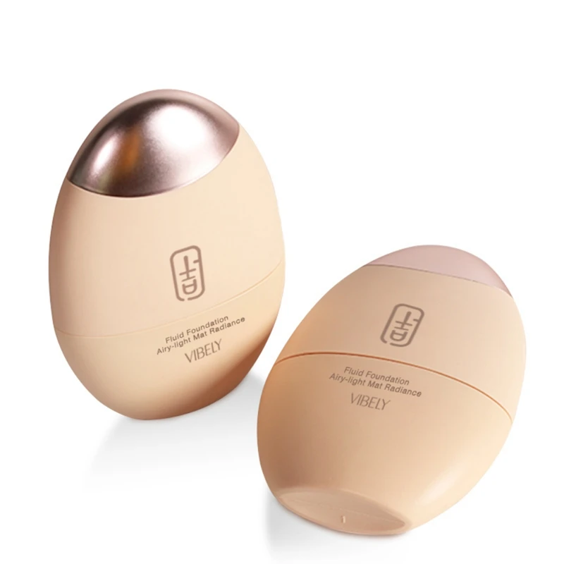 2 In 1 Egg-shaped Concealer Facial Makeup Waterproof Oil-Control Lasting Moisturizing Breathable Liquid Foundation | Красота и