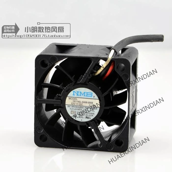 

Original NEW 1611KL-04W-B59 4028 DC12V 0.39A Motor protection cooling Fan