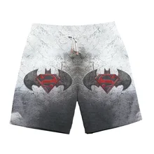 Свободные пляжные шорты для кота Железного человека с 3D принтом, Мстители 4, Железный человек, Тони Старк, капитан, мужские летние повседневные шорты, Прямая поставка