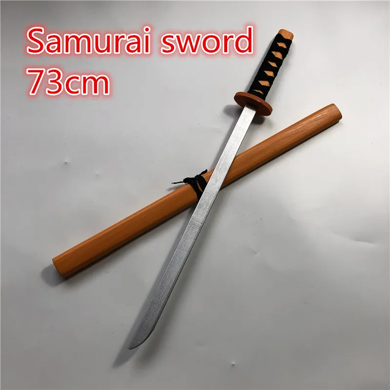 

Wooden Sword Mini Simulated Animation Prop Weapon Anime Katana Samurai Cosplay Ninja Performance Props Gift Toys For Kids 73cm