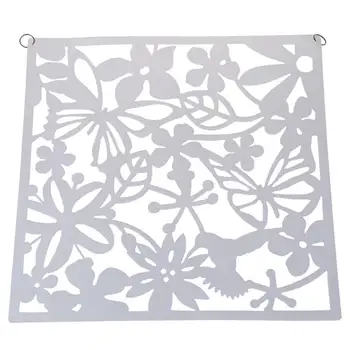 

Fashion 4 Pcs Butterfly Bird Flower Hanging Screen Partition Divider Panel Room Curtain Home Decor White