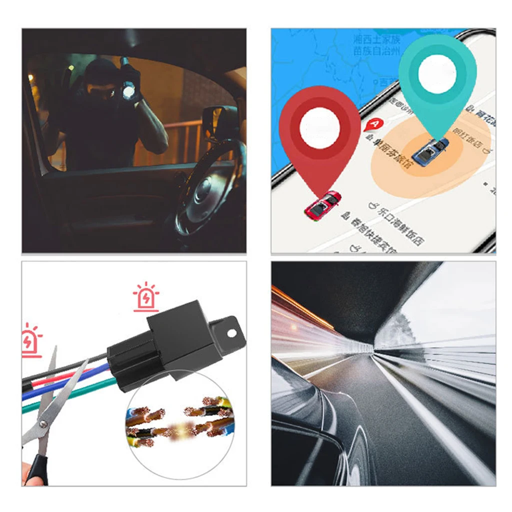 Relay GPS Tracker Mini GPS Tracker Car GPS Locator Cut Off Oil Fuel  GPS LBS Anti-theft Tracker Real-time Track Remote Control
