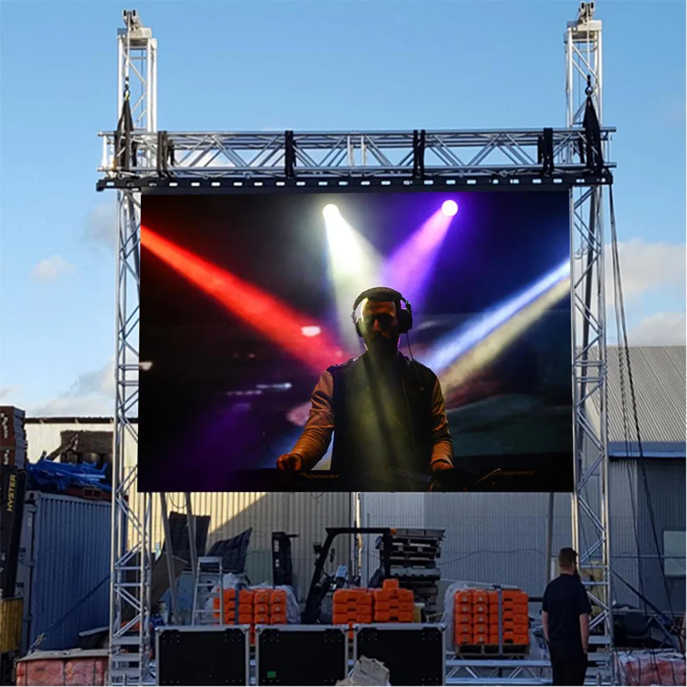 

P4.81 LED Screen Panel 500X500mm Die-Cast Aluminum Cabinet Outdoor High-Brightness Rental Stage LED Display Customization
