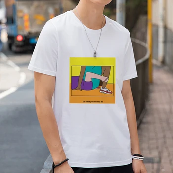 

2020 Summer Short Sleeve Tee Tshirt Round Neck Men Simple Fashion Men Top Tshirt Print Funny Comic Interesting Plot Spoof Casual