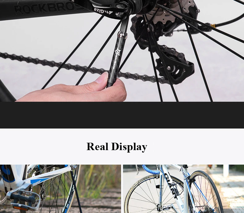 Велосипед ROCKBROS Kickstand Quick Release велосипедная ножная поддержка MTB дорожный велосипед углеродное волокно складной парковочный стеллаж велосипедная подставка