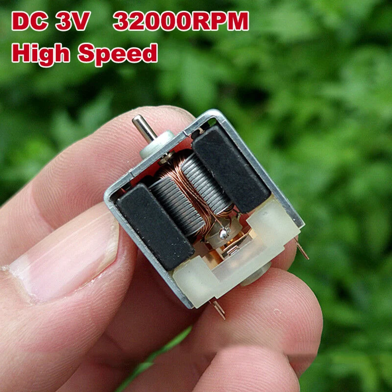 

Micro 18mm Square Mabuchi Motor Bare SH-030SA DC 3V 32000RPM High Speed Electric Mini Motor Flat Type Strong Magnet Toy Car