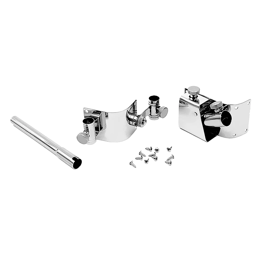 

Stainless Steel 3 Pcs Rounded Holder Bracket Support for Fishing Tackle Storage Box