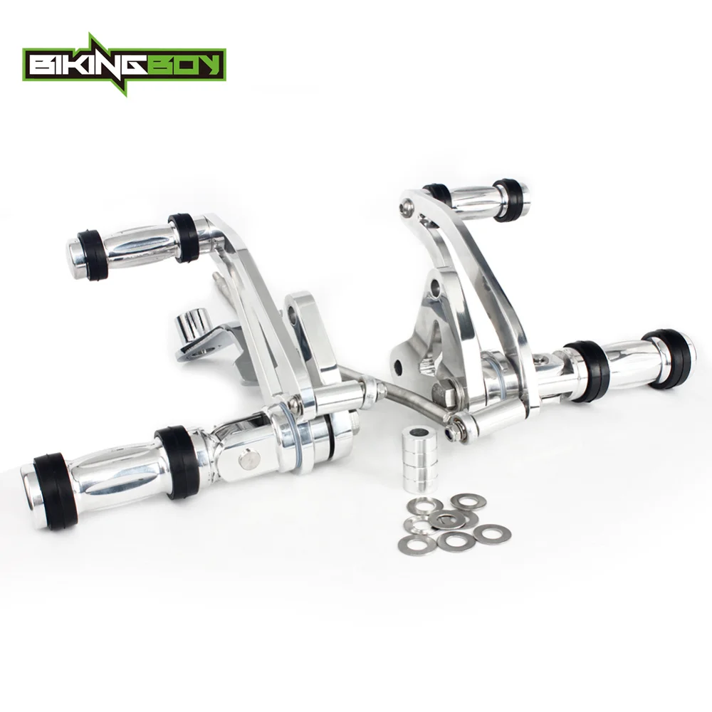 BIKINGBOY Polished Billet Forward Controls Footpegs For Honda VT 750 CD VT750CD Shadow Spirit 2000-2006 00 01 02 03 04 05 06 | Автомобили