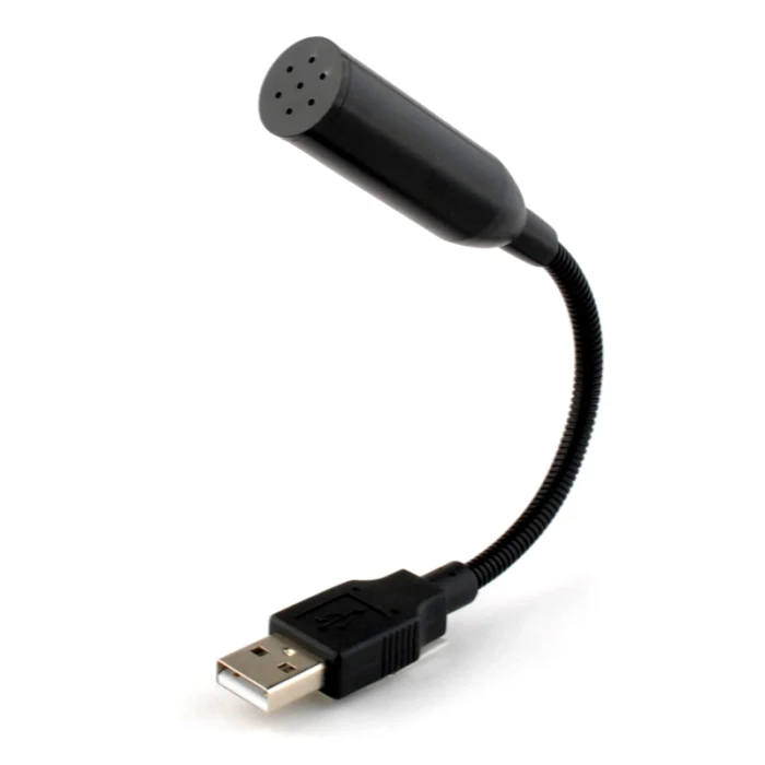 Мини USB микрофон гибкий гусиная шея Аудио микрофон для портативных ПК FKU66