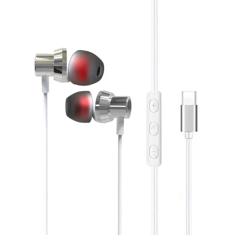 S USB 3,1 type C наушники-вкладыши mi crophone регулятор громкости для Xiaomi mi 6 8 mi x 2 Note 3 huawei mate 20/10 P20 - Цвет: S
