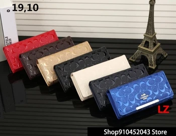 

Luxury Designer Brand COACH Wallet women Purses High Quality Black Brown Bifold Wallet Zipper Coin Purse Wallets CO173