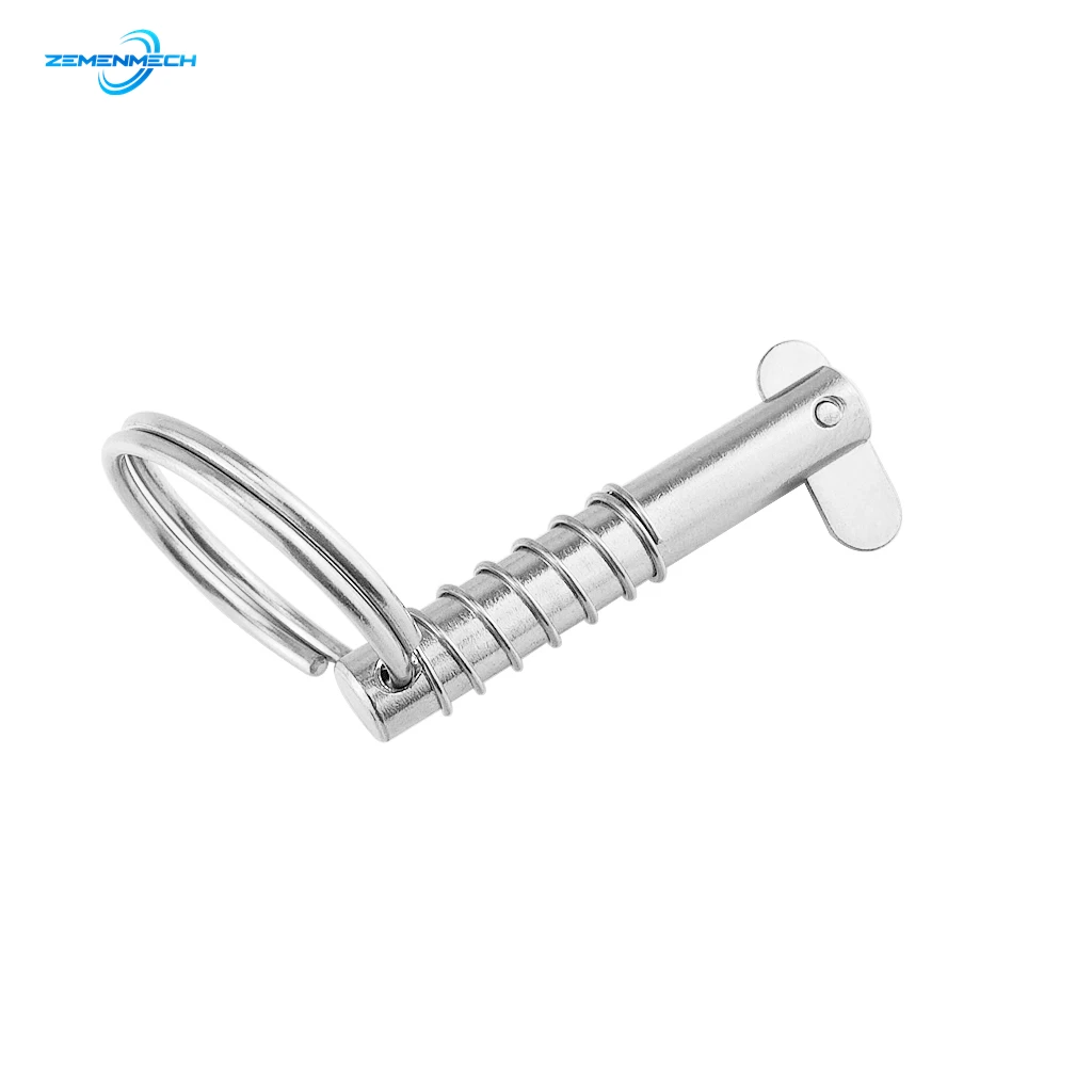 2PC 8mm 316 Stainless Steel Quick Release Pin for Boat Bimini Top Deck Hinge Boat Accessories Marine Hardware Shipbuilding Yacht