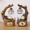 Totoro Electronic 3D Resin Animals Table Lamp Bedroom Bedside Night Light Table Night Lamp Hearts Children's Lighting Fixtures ► Photo 1/6