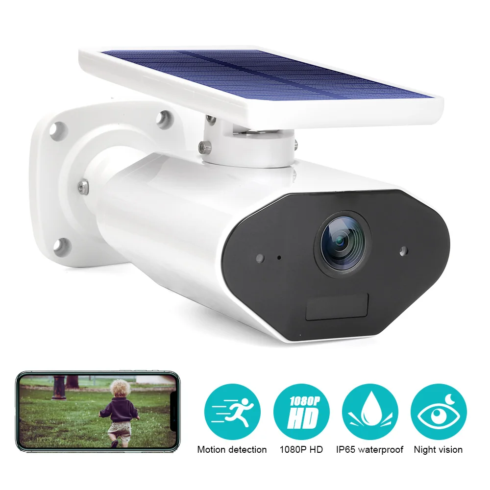 Камера видеонаблюдения DC10 с солнечной панелью Wi Fi 1080P беспроводная