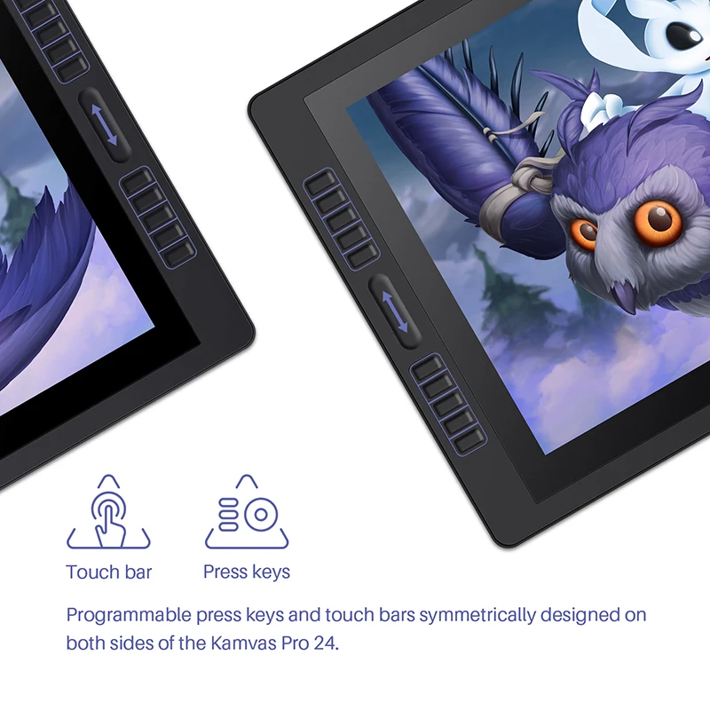 HUION Kamvas Pro24 液晶タブレット Kamvas Pro 24 (4K) UHD Pen Display for Professional Artist