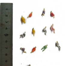 50 шт хо масштаб все сидящие люди сидя цифры пассажиров 1:100 Новые