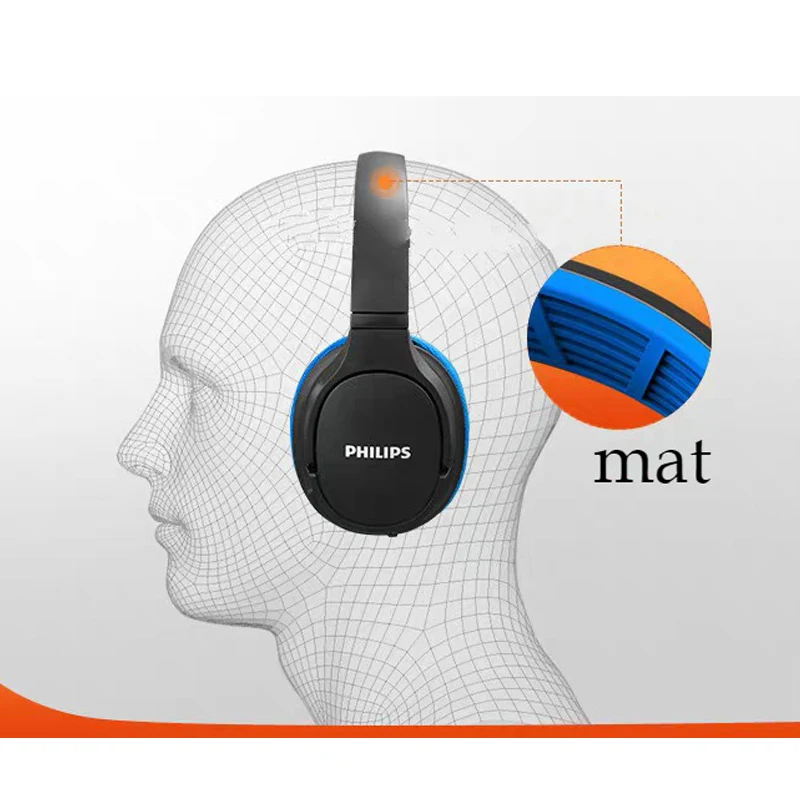 Оригинальная спортивная водонепроницаемая беспроводная bluetooth Hi-Fi портативная гарнитура Philips SH402