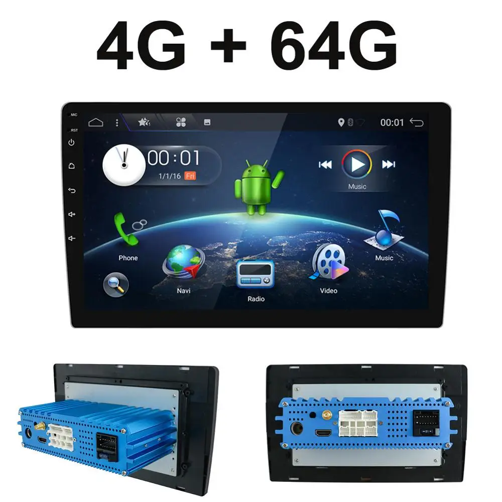 Дешево 2 din Android 9,0 Восьмиядерный PX6 автомобильный Радио Стерео font b gps b font Navi Аудио Видео плеер блок ПК Wifi BT HDMI AMP 7851 OBD DAB + SWC 4G + 64G