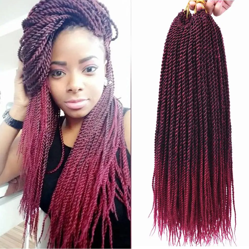 Full Star 18 Senegalese Twist Braids Hair Ombre Braiding Hair