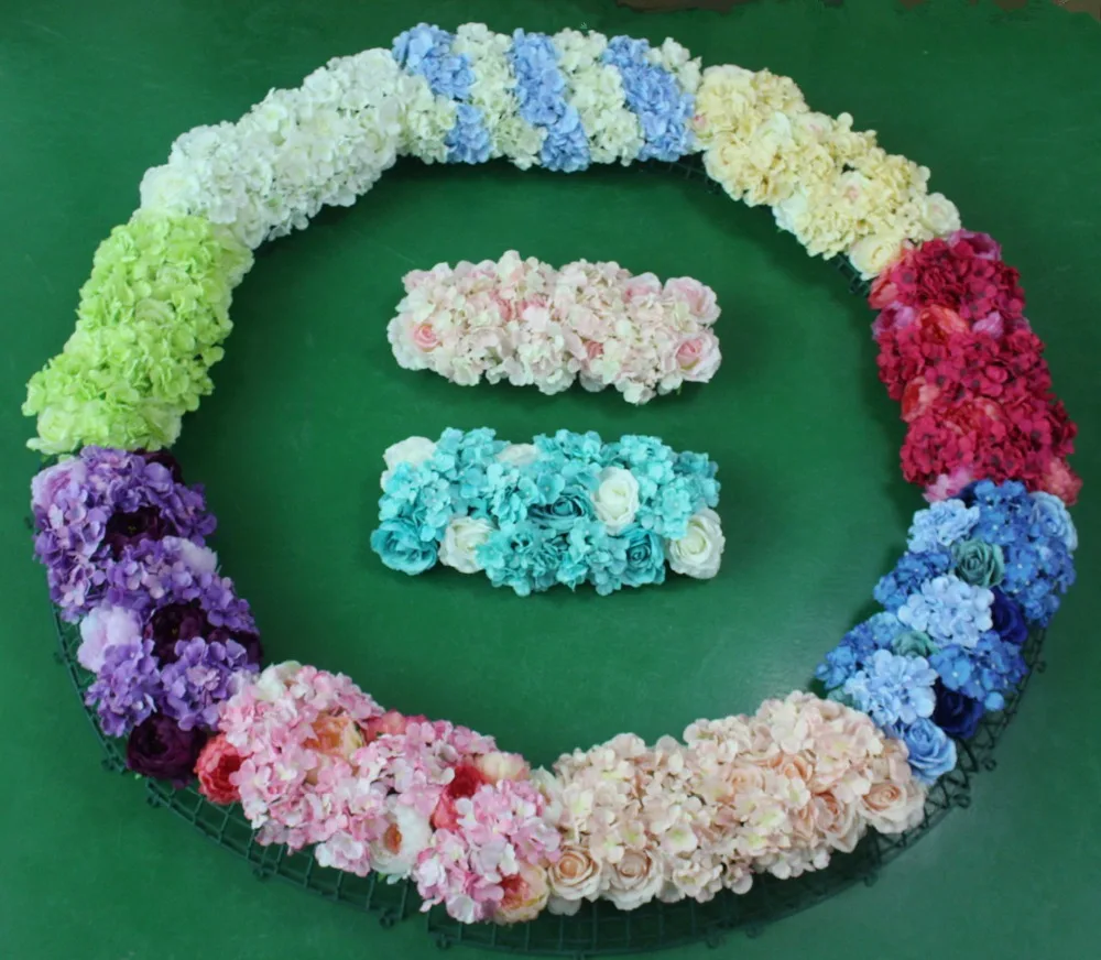 DIY цветок аксессуары круг цветок держатель пластиковая рамка для цветов стены арки дверь фон пластик изогнутый подстеллаж ряд цветов