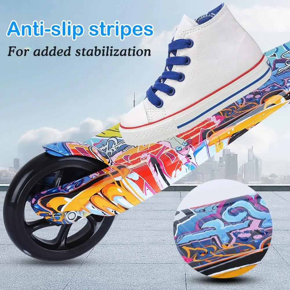 Scooter for Kids Big Wheels Scooter Folding Kick for Toddlers 3-8 Year with Adjustable Height Lightweight Gift