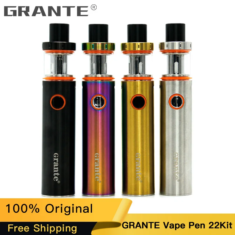 

100% Original GRANTE Vape Pen 22 Kit With 1650mAh Battery Vape Pen 22 Tank With LED Indicator E-Cigs Vaporizer Kit