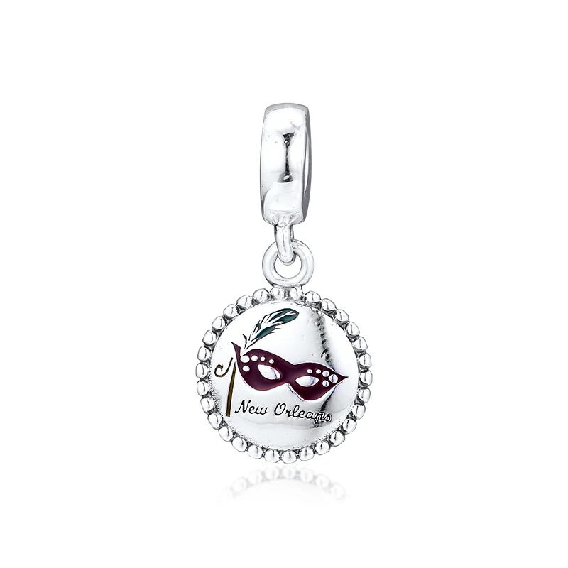 Серебристый CKK Fit Pandora браслет собора бусины для Подвески для изготовления украшений Стерлинговое Серебро 925 оригинальные бусины Шарм Kralen Perle - Цвет: Серебристый