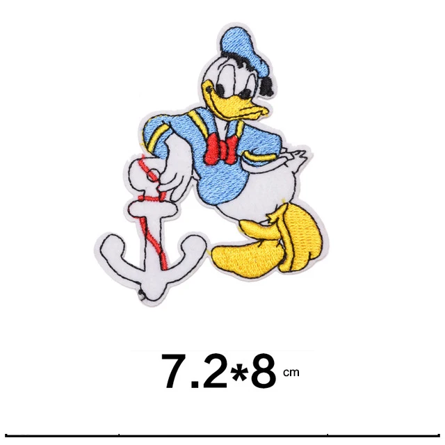 Cartoon embroidered patches Donald Duck DIY embroidered badges