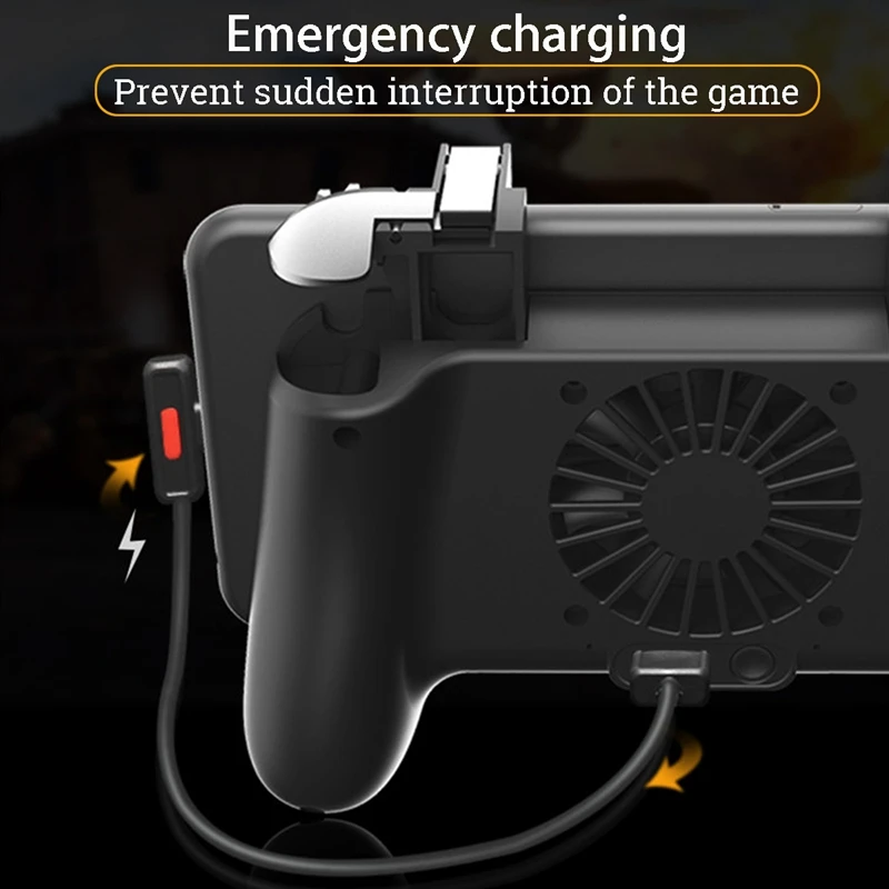  4 in 1 Cooling Fan Radiator Charging Handle Gamepad Joystick Holder Gaming Controller Power Bank fo