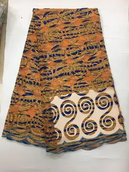 

African lace fabric 2020 High quality Nigerian French Laser embroidery lace fabric wedding dress