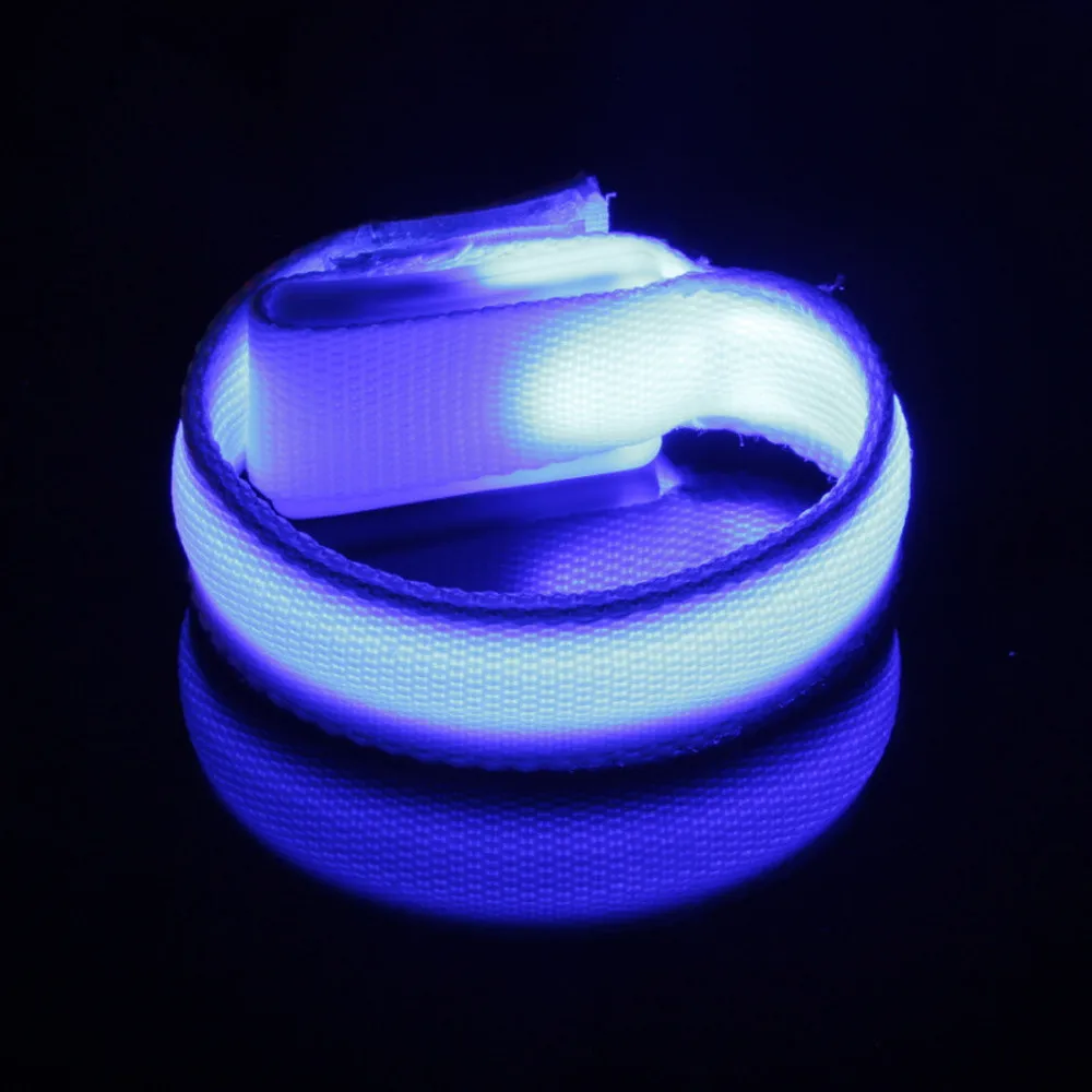 Светодиодный светящийся браслет на руку свет ночная безопасность Предупреждение светодиодный фонарик для бега на открытом воздухе Инструменты туристическое снаряжение инструмент для выживания