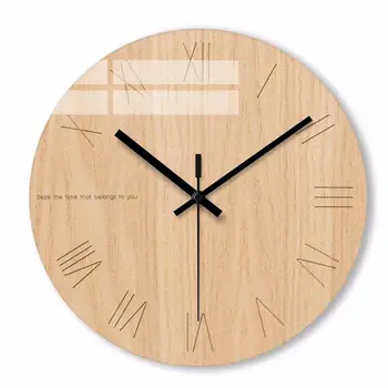 

Nordic Round Wall Clock Simple Creative Decorative Modern Design Wall Clock For Living Room Europen Home Decoration EA60WC