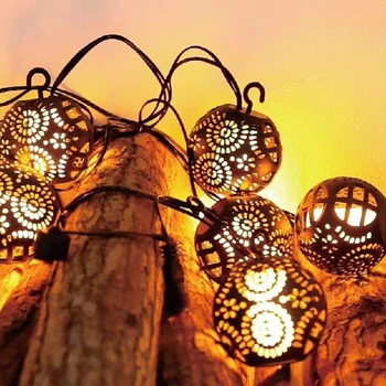 

Solar Light String Indoor Outdoor Yard LED Bulb Solar Light String Romantic Flame Ball Garden Decor