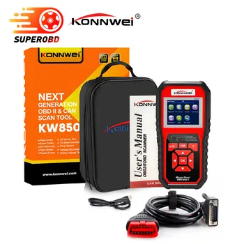 

KONNWEI KW850 OBDII Auto Code Reader Vehicle Engine Diagnostic Tool Full OBD 2 Function Scanner better than AL519 AD410 AD510