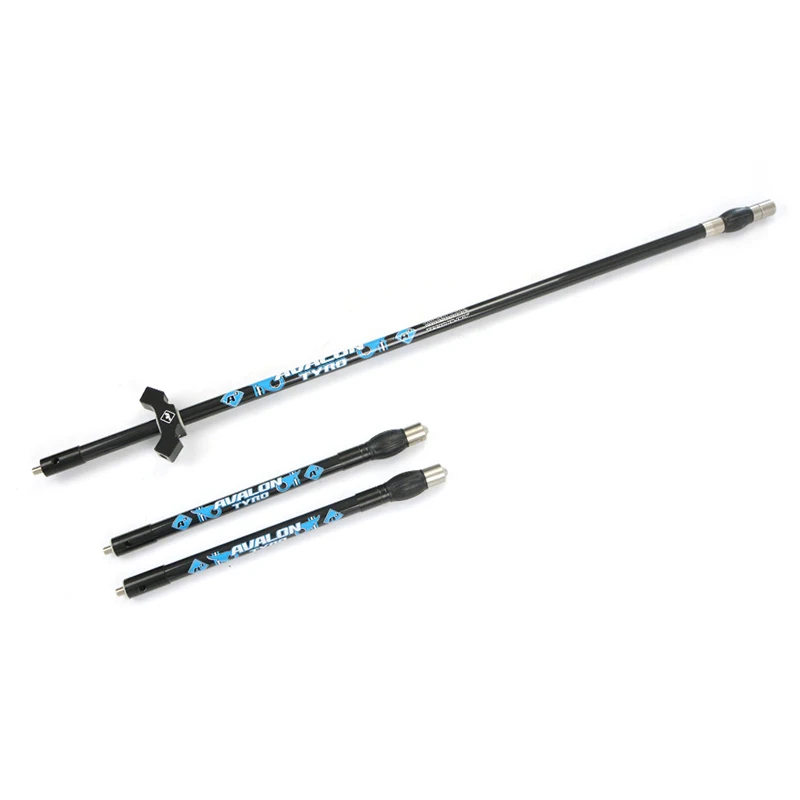 28inch-10 inch blue 1 комплект стабилизатор лука набор углеродный баланс бар система основной стержень держатель для байдарки стабилизатор уровня углерода Рекурсивный лук для стрельбы аксессуары - Цвет: 28inch-10 inch blue