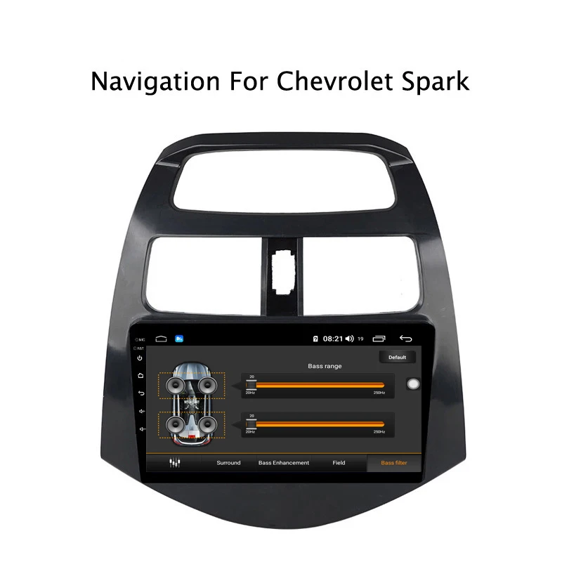 Ectwodvd 9 дюймов Andriod 8,1 автомобильный DVD gps для Chevrolet Spark 4G ram 64G rom CarPlay DSP 4G LTE с wifi