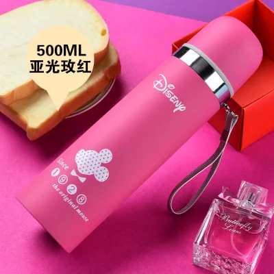 Rose Red 2 500 мл гидро фляжка из нержавеющей стали Термокружка с изоляцией Кофе Путешествия Вакуумный чайник офис портативный чай открытый бутылка для воды - Цвет: Rose Red 2