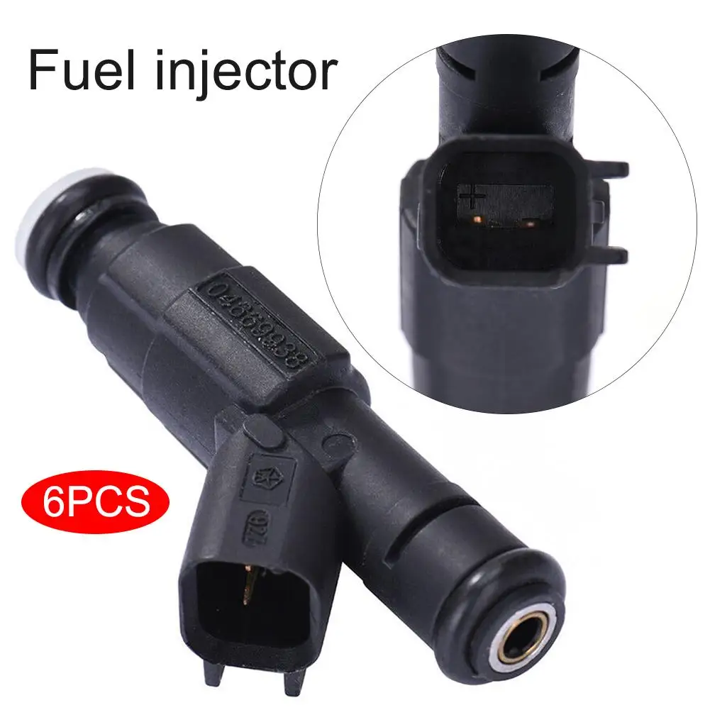 6 шт 4 отверстия EV6 обновление топливных форсунок для 1999-2004 Jeep Cherokee, Grand Cherokee и Wrangler с 4,0 л 0280155784 автозапчасти