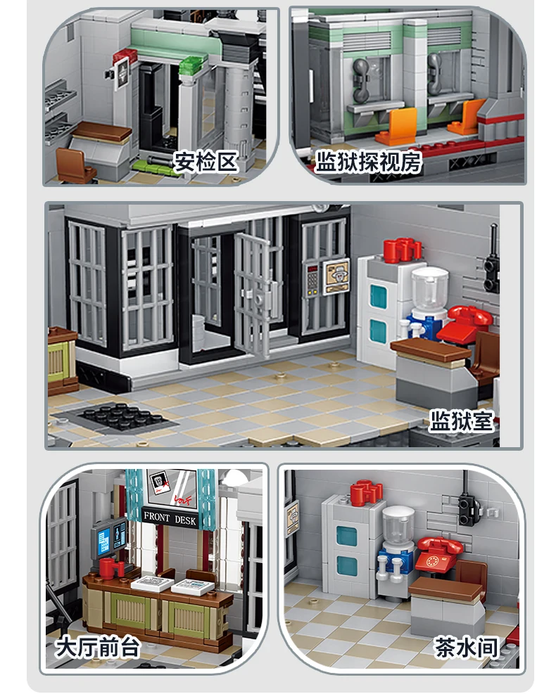 New MOC 7537pcs Arkham Lunatic Hospital Architecture Model Assembled Building Blocks Bricks DIY Toy Children Birthday Gift Sets 14 Hb2dd10aed18a43d283e9b29f8e970658c