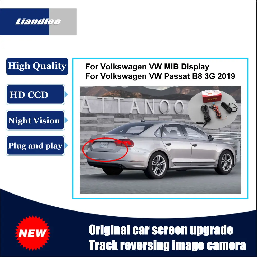 

Liandlee For Volkswagen VW Passat B8 3G 2019 Original Car Screen Upgrade Lossless Reversing Track Image Camera HD Night Vision