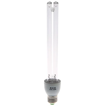 

E27 UVC Ultraviolet UV Light Tube Bulb 20W Disinfection Lamp Sterilization Mites Lights Germicidal Lamp Bulb AC 220V No Ozone