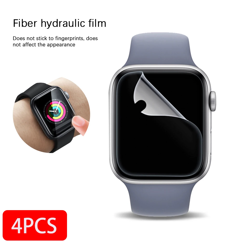 Proteggi Schermo Ad Alta Trasparenza Per Apple Watch Screen Protector Se 44Mm 40Mm Hydrogel Film Per Apple Watch 7 6 5 4 3 2 38Mm 42Mm