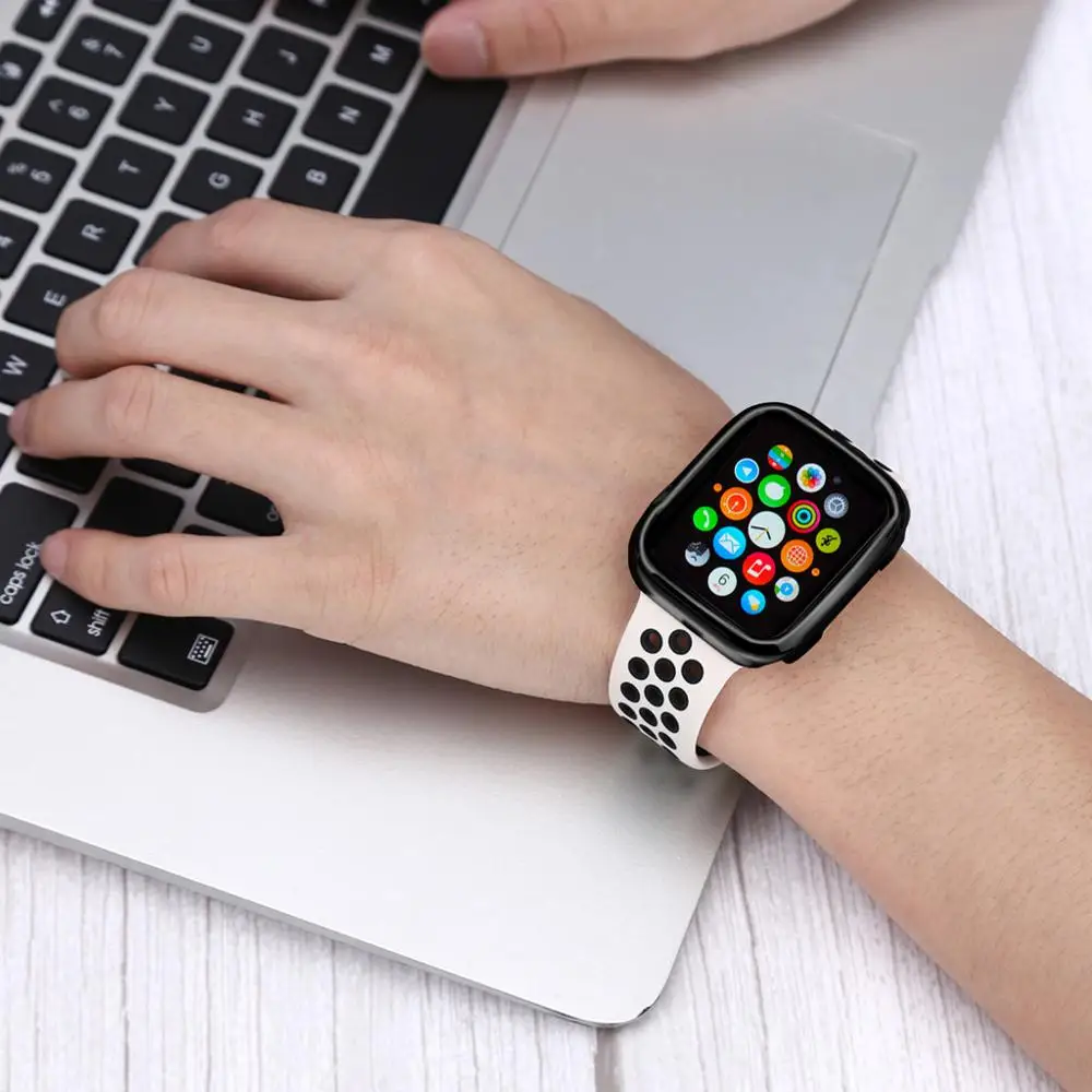 Серебристый розовый золотой черный чехол для часов ультратонкий гальванический